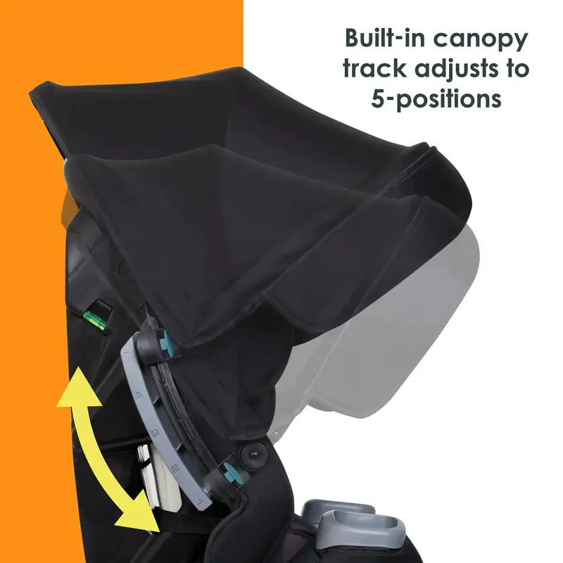 4-in-1 Convertible Infant Car Seat with Canopy & Side Impact Protection