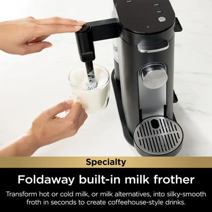 2-in-1 Pods & Grounds Coffee Maker with Built-In Frother