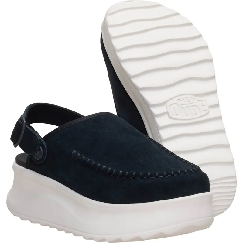 Delray Clog Suede – Womens Comfortable Slip on Platform Clog