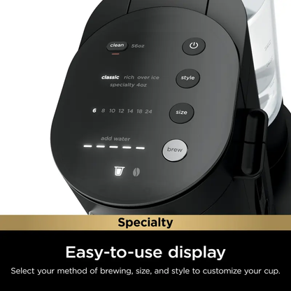 2-in-1 Pods & Grounds Coffee Maker with Built-In Frother
