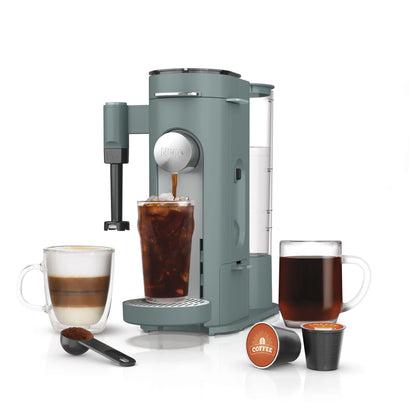 2-in-1 Pods & Grounds Coffee Maker with Built-In Frother