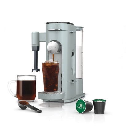 2-in-1 Pods & Grounds Coffee Maker with Built-In Frother